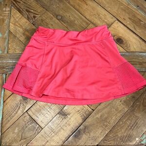 Avia Girls Coral Athletic Skort Size M 7-8 Tennis Skirt‎ Shorts Built-in